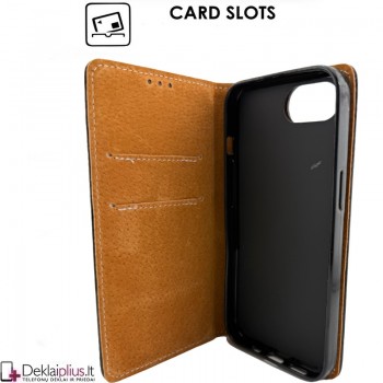 Telone grynos odos dėklas - juodas (Apple Iphone 16e/Iphone 17e) Telone grynos odos dėklas - juodas (Apple Iphone 16e/Iphone 17e)